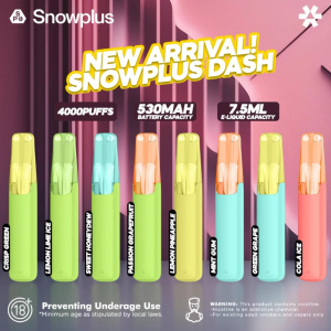 雪加鸭嘴兽Snowplus Dash 4000口一次性电子烟