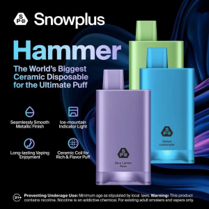 雪加大板砖 SnowPlus Hammer 10000口一次性电子烟-16ml大容量