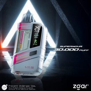 冰熊Zgar Supernova 20000口18ml油量可视化LED显示屏一次性电子烟